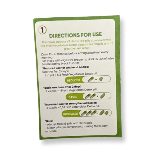 Slimming Care Newest Version X3 Type 1 Diet for Everyone (30pills/Box) + Free Vegetable Heath Secret Au supplements