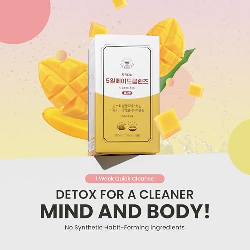 JAYU FreedomCafe 5 Day Detox Cleanse Ade Mango Flavor - 5 Pack (16.90oz) - Supports JAYU Au supplements