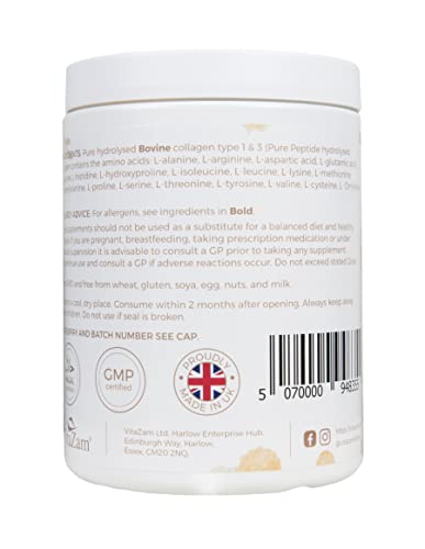 Vitazam Fine Diamond Bovine Collagen Powder - Hydrolyzed Type 1 & 3 Collagen Powder Protein VitaZam Au supplements