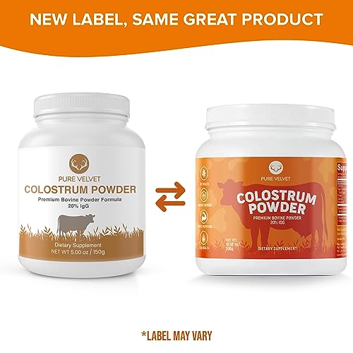Pure Velvet Colostrum Powder for Gut Health, Bloating, Hair Growth, Immune Support Pure Velvet Au supplements