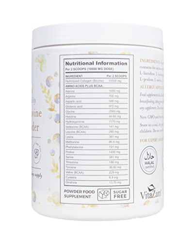 Vitazam Bovine Collagen Peptides - Hydrolyzed Type 1 & 3 Collagen Powder Protein Supplement for Healthy VitaZam Au supplements