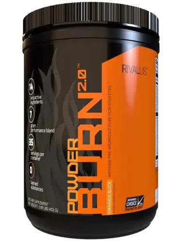 Powder Burn 2.0 Orange 35 Serving,14.24 Ounce RivalusAU supplements