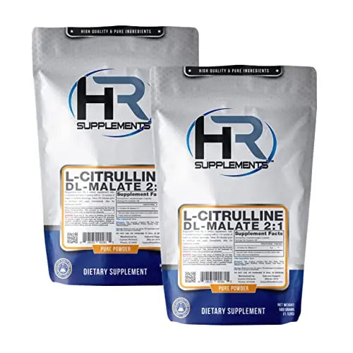 HR Supplements L-Citrulline DL-Malate 2:1 Powder, 1 Kilogram (2.2 Lbs), Unflavored Hard Rhino uk supplements