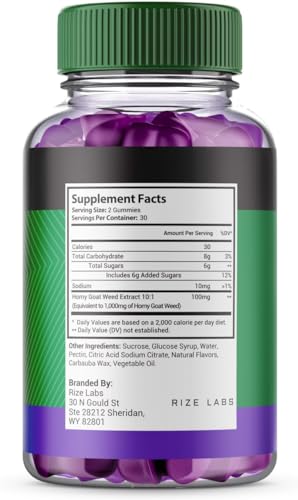 rize labs VirilPlex XL Male Performance Gummies, Premium Formula for Health and Well-Being for Men, Gummys to Deliver Maximum Performance Benefits - Pack of 3(180 Gummies) rize labs Au supplements