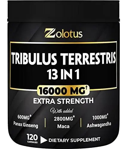 13in1 Tribulus Terrestris Capsules - 16000mg Per Serving with Maca, Horny Goat Weed ZolotusAU supplements
