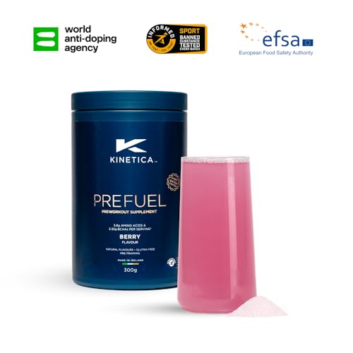 Kinetica PreFuel, Pre Workout, 5.9g Amino Acids & 2.3g BCAA's per Serving, 30 Servings Kinetica Au supplements