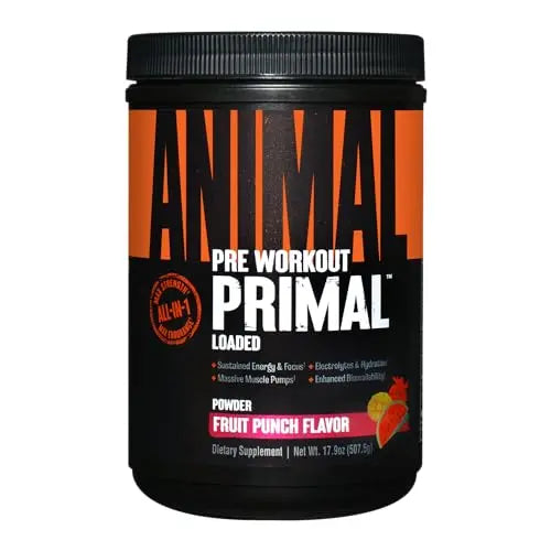 Animal Primal Muscle Hydration + Preworkout Powder – Contains Beta Alanine, 3DPump AnimalAU supplements