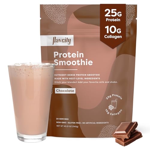 FlavCity Protein Powder Smoothie, Chocolate - 100% Grass-Fed Whey Protein Smoothie FlavCity Au supplements