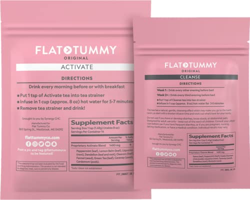 Flat Tummy Tea 2-Step Detox Tea – 2 Week Program – to Boost Energy, Speed Metabolism Flat Tummy Tea Au supplements