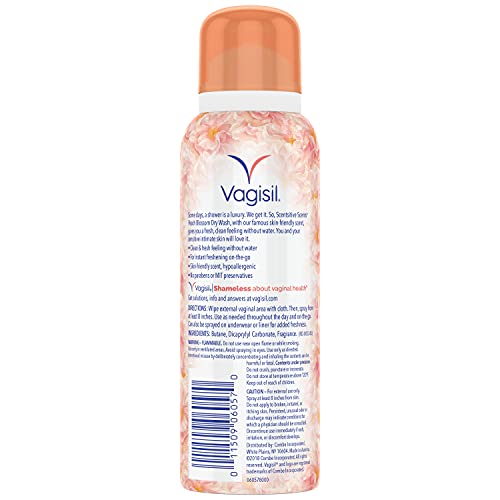 Vagisil Scentsitive Scents Feminine Dry Wash Deodorant Spray for Women, Gynecologist Tested Vagisil Au supplements