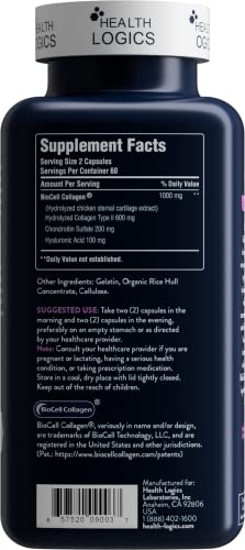 Health Logics BioCell Collagen Joint and Skin Care 120 Capsules HEALTH LOGICS Au supplements