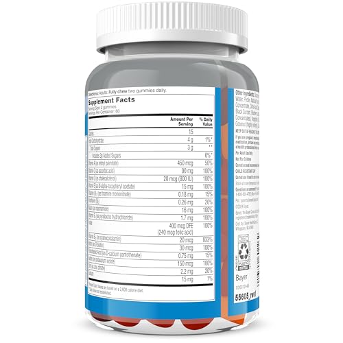 One A Day Men’s 50+ Daily Essentials Multivitamin Gummies, Multivitamin for Men Over 50, Fruit Medley Flavor, 120 Gummies ONE A DAY Au supplements