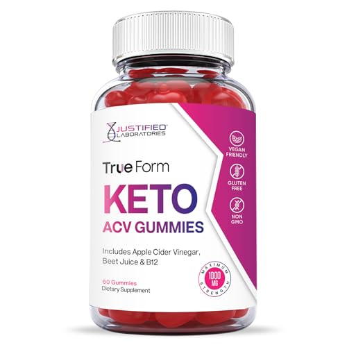 Justified Laboratories True Form Keto ACV Gummies 1000MG Vegan Non GMO Justified Laboratories Au supplements