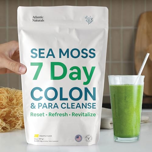 Atlantic Naturals Sea Moss 7 Day Colon and para Cleanse | Detox, Gut Health and Intestinal Atlantic Naturals Au supplements