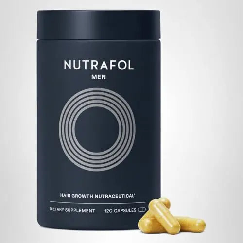 Nutrafol Men's Hair Growth Supplements, Clinically Tested for Visibly Thicker Hair and Scalp Coverage, Dermatologist Recommended - 1 Month Supply Nutrafol Au supplements