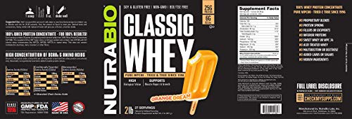 NutraBio Classic Whey Protein Powder- 25G of Protein Per Scoop - Full-Spectrum Amino NutraBio Au supplements
