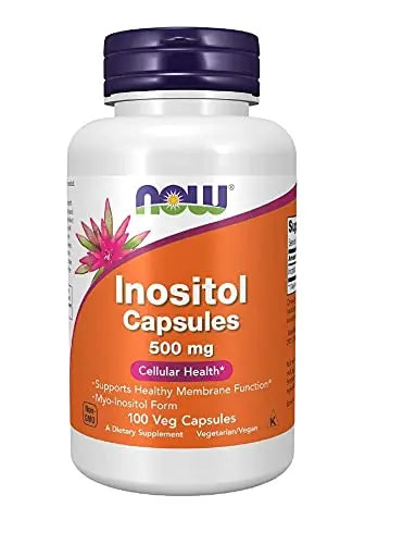 NOW Foods Foods Inositol 500mg,100 Capsules (Pack of 3) NOW Foods Au supplements