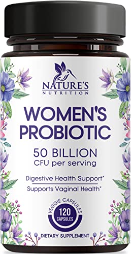 Probiotics for Women 4-in-1, 50 Billion CFU + Prebiotics, Vaginal Women's Probiotic Nature's Nutrition Au supplements