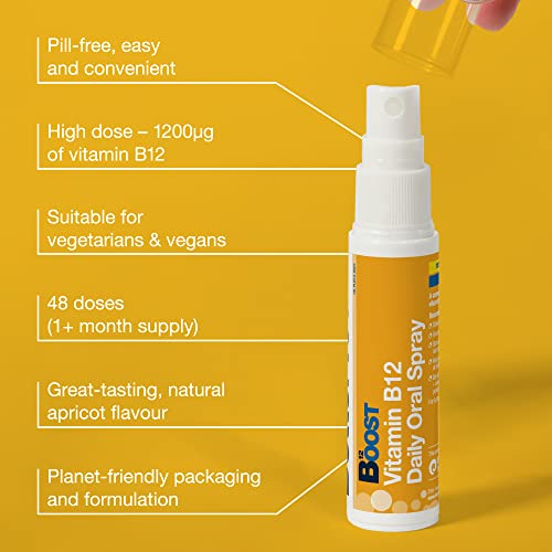 BetterYou Boost Vitamin B12 Daily Oral Spray, Pill-free Vitamin B12 Supplement for Energy Better You Au supplements