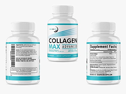 Premium Marine Collagen Supplements for Women, Ultra Potent Marine Collagen Capsules Collagen Max Au supplements