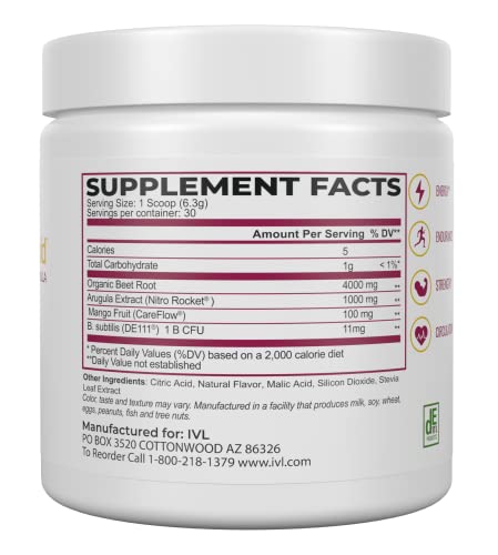 IVL - CircuMax Gold - Nitric Oxide Supplement Powder Boost - Organic Beets - Beetroot IVL Au supplements