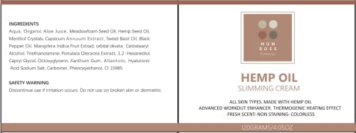 Full Body Hemp oil Slimming Hot Cream - Weight Loss Fat Burning Inch Reducing Heath Secret Au supplements