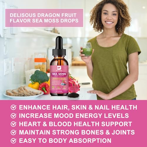 3000mg Sea Moss Liquid Drops - Organic Black Seed Oil & Irish Sea Moss B BEWORTHS Au supplements