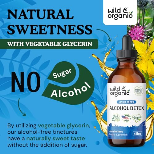 Wild & Organic Alcohol Detox Supplement - Liver Cleance & Repair Formula - Anti Alcohol Wild & OrganicUS supplements
