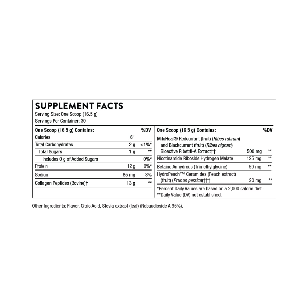 THORNE Collagen Plus - Collagen Peptides Powder with Nicotinamide Riboside THORNE Au supplements