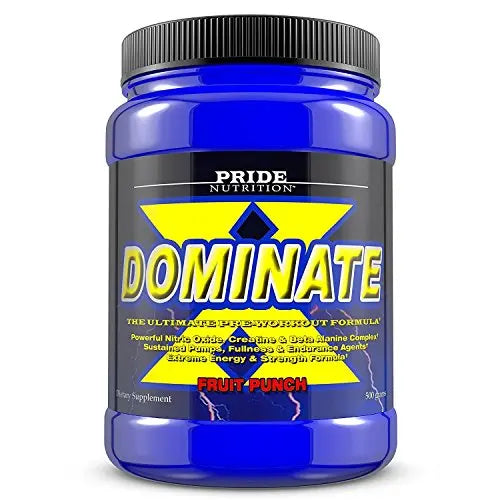 Pride Nutrition Dominate X Pre Workout Supplement - 500g Nitric Oxide & Creatine Pre Pride NutritionAU supplements