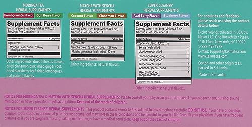 Lakma 14 Day Cleanse Kit Green Tea - 42 Tea Bags HYLEYS Au supplements