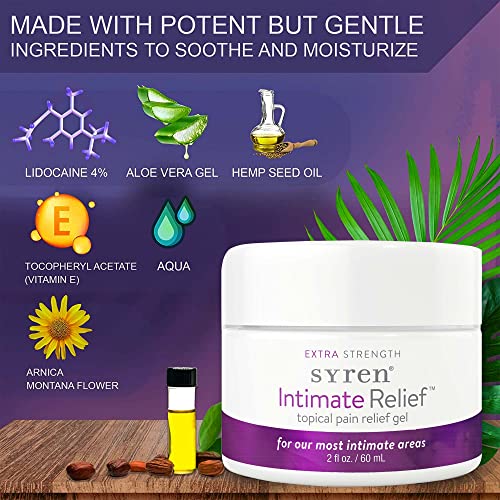 Syren Intimate Relief - Intimate Pain Relieving Gel - Relieves Vulva Pain, Throbbing, Spasms, Vaginal Dryness SYREN Au supplements