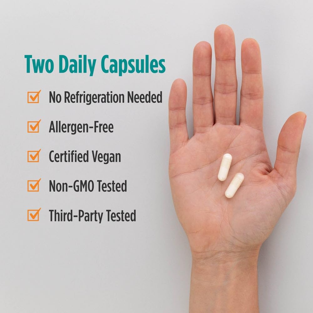 Nordic Naturals Nordic Flora Probiotic Daily - 60 Capsules - 4 Probiotic Strains with 12 Billion Cultures - Optimal Wellness, Immune Support, Digestive Health - Non-GMO, Vegan - 30 Servings Nordic Naturals Au supplements