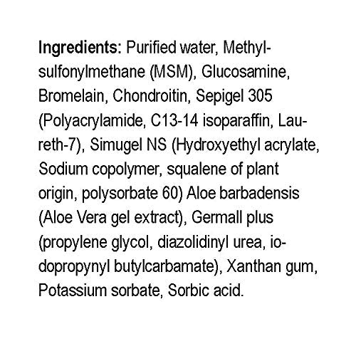 Natural Radiance MSM Plus - Glucosamine Bromelain and Chrondroitin 8 oz. Bottle - Oderless Natural Radiance Au supplements