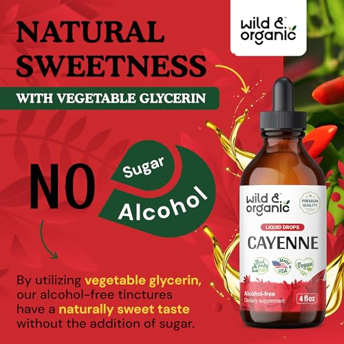 Cayenne Pepper Supplements - Organic Cayenne Pepper Tincture - Cayenne Pepper Liquid Wild & Organic Au supplements