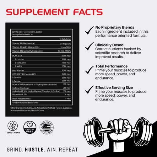 BLACKLABEL Supplements - PRE Hustle - Pre-Workout Dietary Supplement - Supports Energy BLACKLABEL Supplements Au supplements
