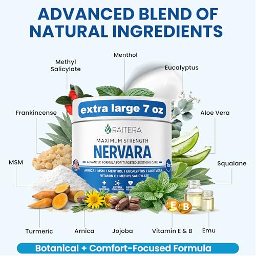 Raitera Neuropathy Cream – Extra Strength for Feet, Hands, Legs, Toes – Advanced Cooling Non-Greasy Fast Absorbing Formula - Natural Ingredients Frankincense, Arnica, Aloe Vera, Turmeric, MSM Raitera Au supplements