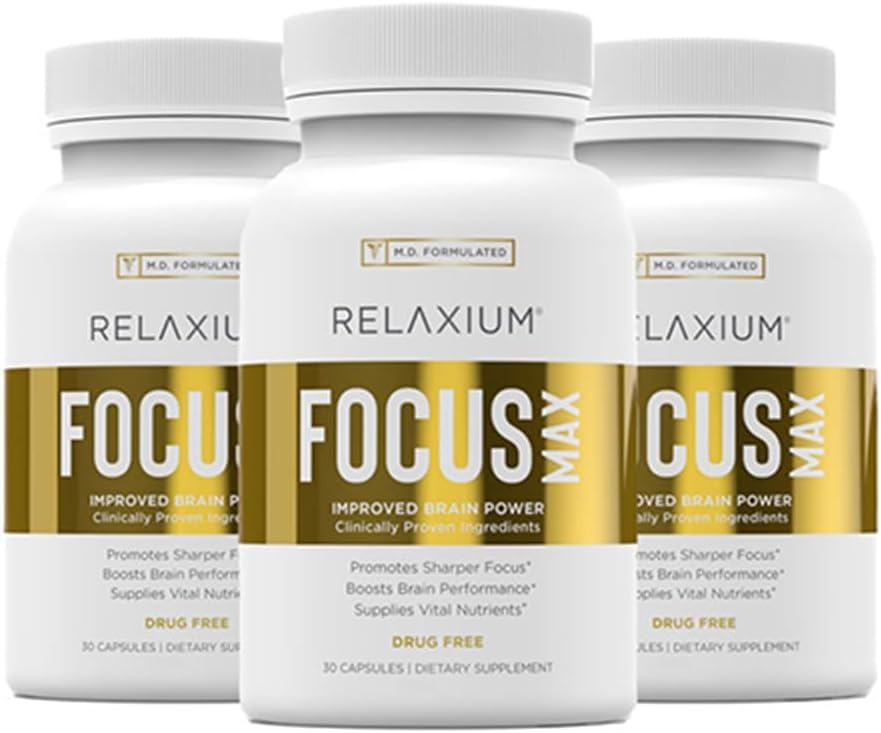 Relaxium FocusMax, Brain & Focus Health Supplement, Proven Concentration Relaxium Au supplements