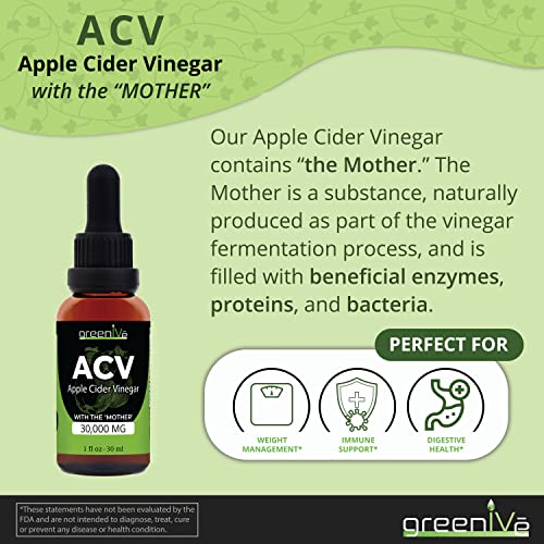 GreenIVe ACV Drops Apple Cider Vinegar Tincture with The Mother Weight Management GreenIVe Au supplements