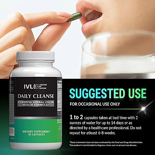 IVL - Daily Cleanse Herbal Colon Health Formula - Detoxification, Probiotic, Digestive Support IVL Au supplements