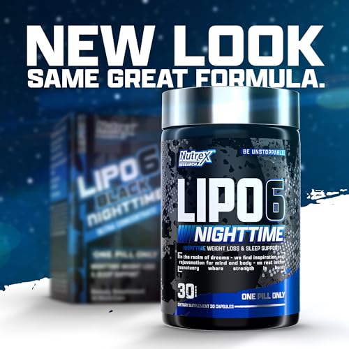 Nutrex Lipo 6 Nighttime Fat Burner | Melatonin Sleep Aid & Weight Loss Diet Pills Nutrex ResearchUS supplements