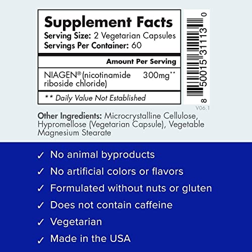 TRU NIAGEN 150mg | Patented Nicotinamide Riboside NAD+ Supplement TRU NIAGEN Au supplements