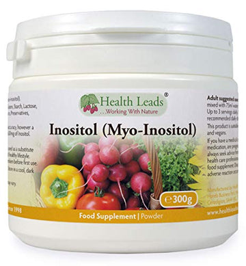 Inositol (Myo-Inositol) Powder 300g, Also Called Vitamin B8, High Absorption, Vegan Health Leads ...Working With Nature Au supplements