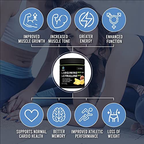 BlueEarth Company L-Arginine 5000mg + L-Citrulline Complex Powder Supplement Drink BlueEarth Company Au supplements