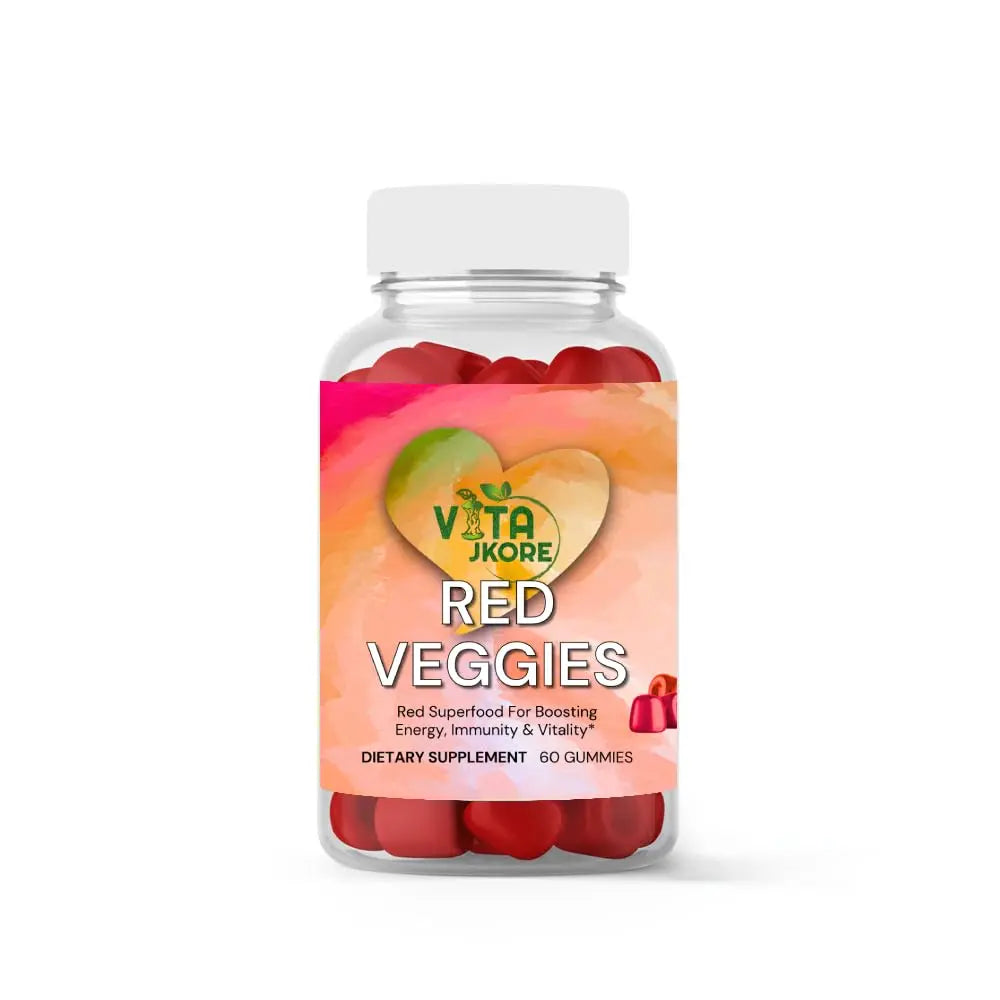 VITA JKORE Red Veggies Superfood Gummies, Energy & Immunity Booster, 60 Count Dietary Supplement, Natural Beetroot Blend VITA JKORE Au supplements