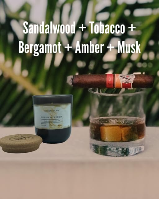 Sandalwood Bourbon Non-Toxic Candles | Natural Candles for Men |Aromatherapy Candle Relaxing Terreux Mind & Body Au supplements