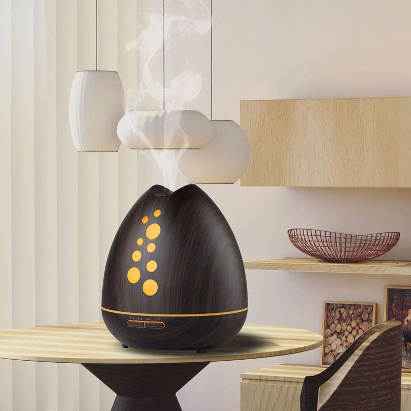 TGE Unique 400ML Essential Oil Diffuser for Essential Oils Bluetooth Music Speaker with Remote 7 Color LED Generic Au supplements