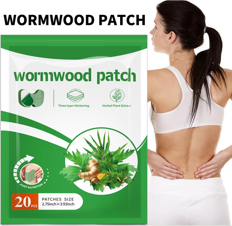 NiTa HyHy Wormwood Knee Pain Patches,Herbal Knee Patches for Pain Relief Extra Strength,Sciatica Pain Relief,for Knee, Back, Neck, Shoulder,20 Count NiTa HyHy Au supplements