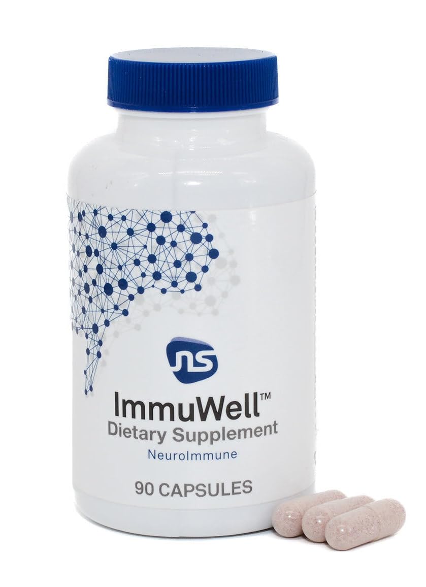 Neuroscience ImmuWell - Immune Support & Brain Supplement for Memory and Focus with Vitamin C and Zinc, Vitamin D & Elderberry - Promotes Immunity, Mood, Energy, and Cognitive Function (90 ct) NeuroScience Au supplements
