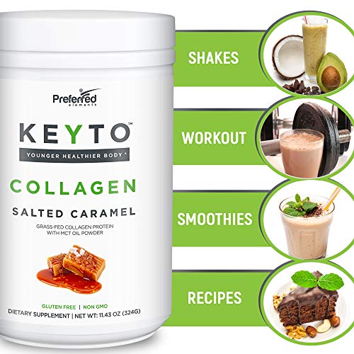 Keto Collagen Protein Powder with MCT Oil – Keto and Paleo Friendly Pure Grass Fed Preferred Elements Au supplements